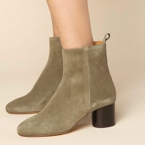 New Isabel Marant Deyissa Boots Suede Taupe 37